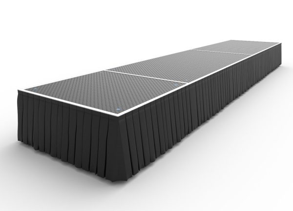 5x1m stage with skirting